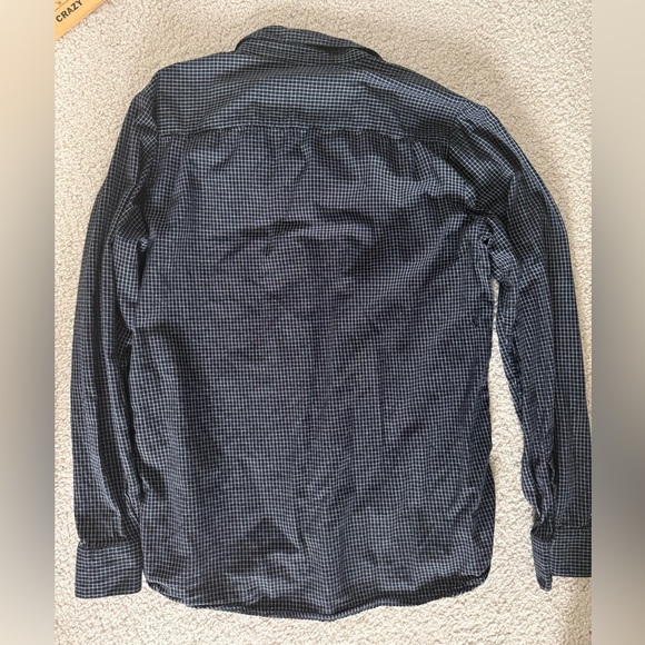 Volcom Men's Black and Gray Checkered Button Down Shirt - Picture 2 of 5